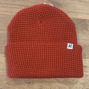 American Eagle Outfitters Red Knit Beanie